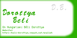 dorottya beli business card